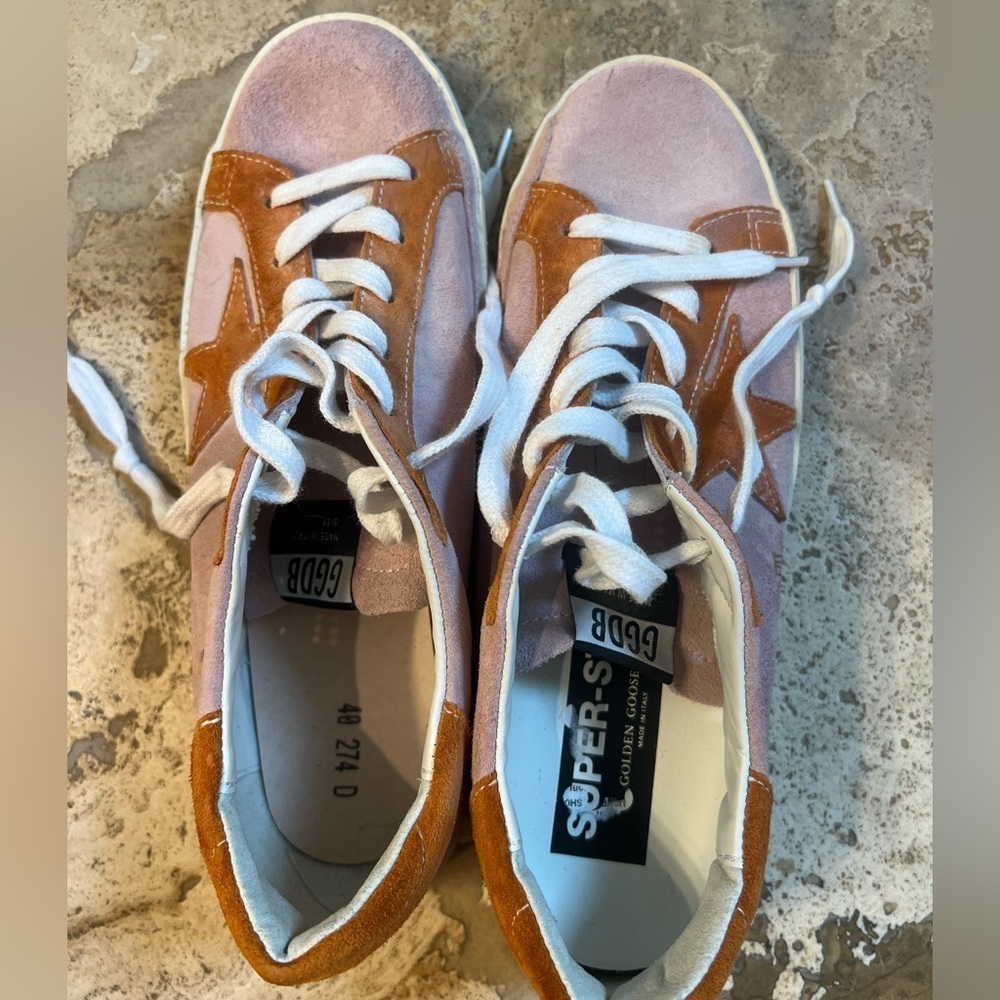 Golden Goose Super Star NWOT size 40 Pink/rust/silver - Picture 8 of 8